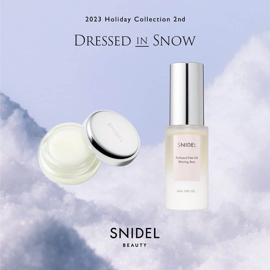 snidelさんのインスタグラム写真 - (snidelInstagram)「【SNIDEL BEAUTY❄️ 全新冬日系列】 DRESSED IN SNOW 冬日幽光 ⁡ 捕捉冬日光線的透明感，優雅的雪花在溫暖陽光下閃爍，輕風撫摸臉頰帶來涼爽的觸感。Dress in Snow。  憑借著白色的魔力，我們的系列展現出更加清晰明亮的情感，輕盈透明的滋潤如同飄渺的白玫瑰香氛。在年末的喧囂中，尋找寧靜與平和。  擁抱節慶季節，這是一個回顧過去、迎接焕然新生的時刻。以白色魔法點亮心靈，提升心境。  適用於肌膚、頭髮與唇部。 像一張空白畫布一樣清晰的感覺，我應該期望什麼樣的自己呢？ ⁡ ⁡ ◆SNIDEL 無瑕透亮蜜粉 EX01 EX01 Dressed In Snow 9g HK$310 ⁡ ◆SNIDEL 柔滑珠光胭脂 EX02 EX02 Blessing Rose 3g HK$216 ⁡ ◆SNIDEL 香氛護髮油 Blessing Rose 32ml HK$260 ⁡ ◆SNIDEL 香氛睡眠唇膜 Blessing Rose 8g HK$166 ⁡ ・・・ 各人都為守護未來環境而努力 Clean Beauty肯定會改變我們的可持續生活方式  ✨Cosme Kitchen 全線beauty商品一件9折! Shop Now : https://shorturl.at/ghMP9  ━━━━━━━━━━━━━━ ▷銷售點︰ Cosme Kitchen (Mira Place 1) USAGI ONLINE網店同步發售 ⁡ #SNIDELBEAUTY #SNIDEL #SNIDELHK #CleanBeauty #DressedInSnow #無瑕透亮蜜粉 #柔滑珠光胭脂 #香氛護髮油 #香氛睡眠唇膜 #限定 #新発売 #冬コスメ @snidelbeauty @cosmekitchenhk @usagionline_hk」12月7日 13時00分 - snidelhk