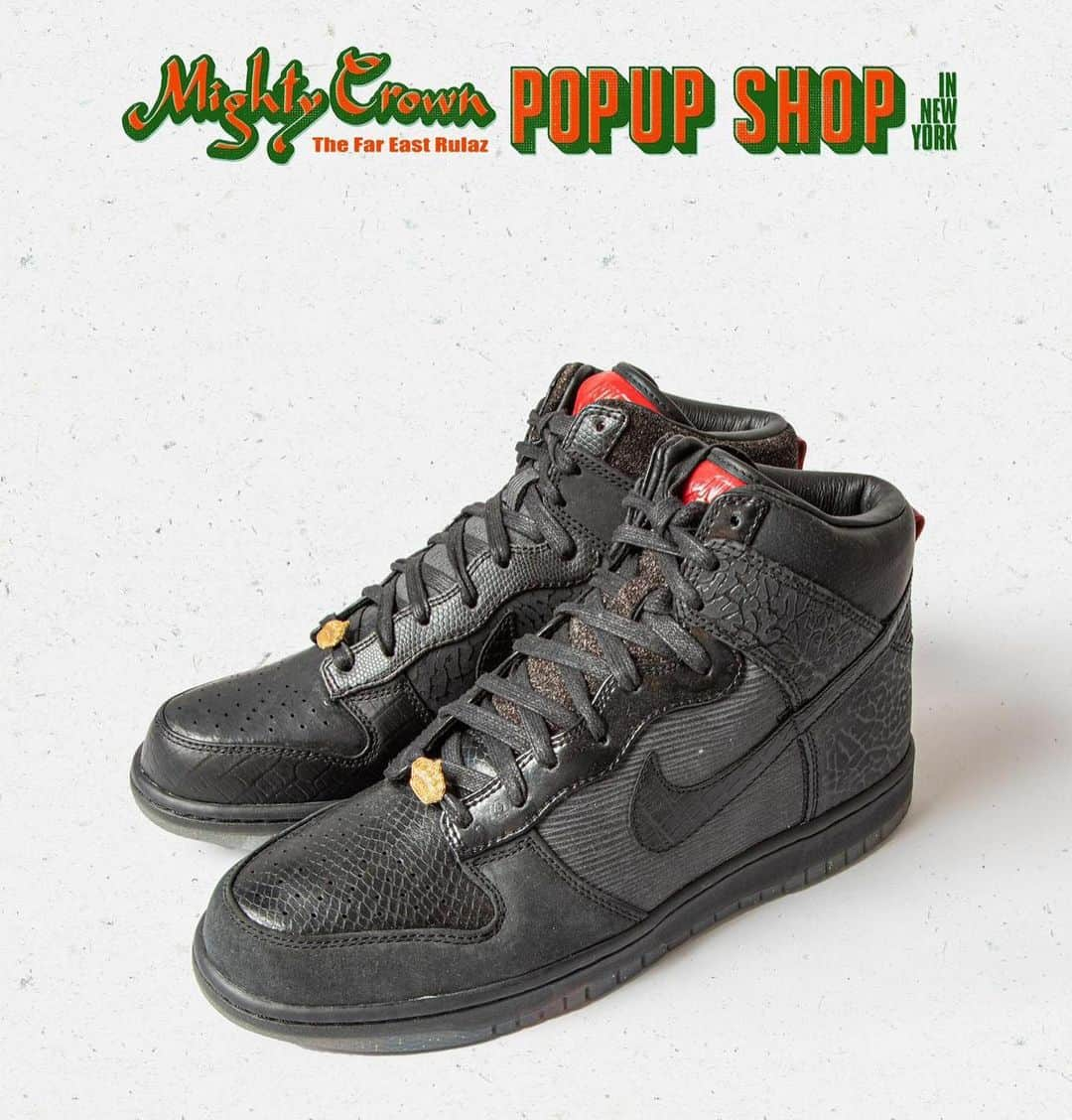 mastasimonのインスタグラム：「We will be dropping some  Mighty Crown & Nike Collab Sneakers  at the pop up @loversrocknyc !!   Limited ! Deadstocks !!   Lock your date ! Dec.10th !  5:30pm-8:30pm !   #mightycrown #nike #nikedunk #nikedynasty #nikeskyforce #popup #brooklyn」