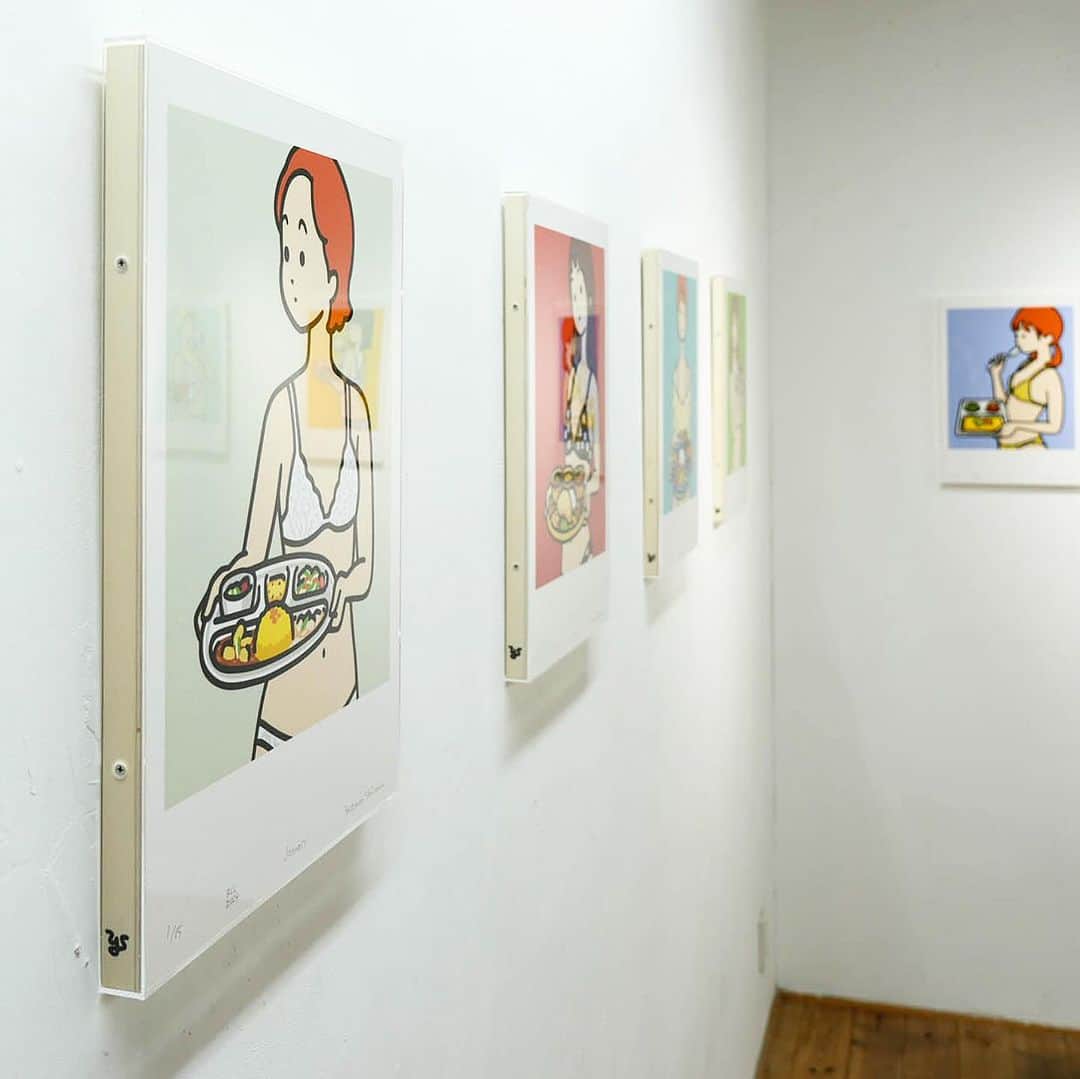 白根ゆたんぽのインスタグラム：「#美人カレーカレンダー2024展 本日はギャラリーお休みです🍁 また明日からお願いいたします。 @pol_2020 にて🍛  白根ゆたんぽ x Buttah BIJIN CURRY CALENDAR 2024 展 Osaka Part1 / 前期 at POL 2023/12/1(金)–12/10(日) ※12/7(木)休み 平日13:00-18:00 土日12:00-19:00 大阪市中央区谷町6-18-29 2F」