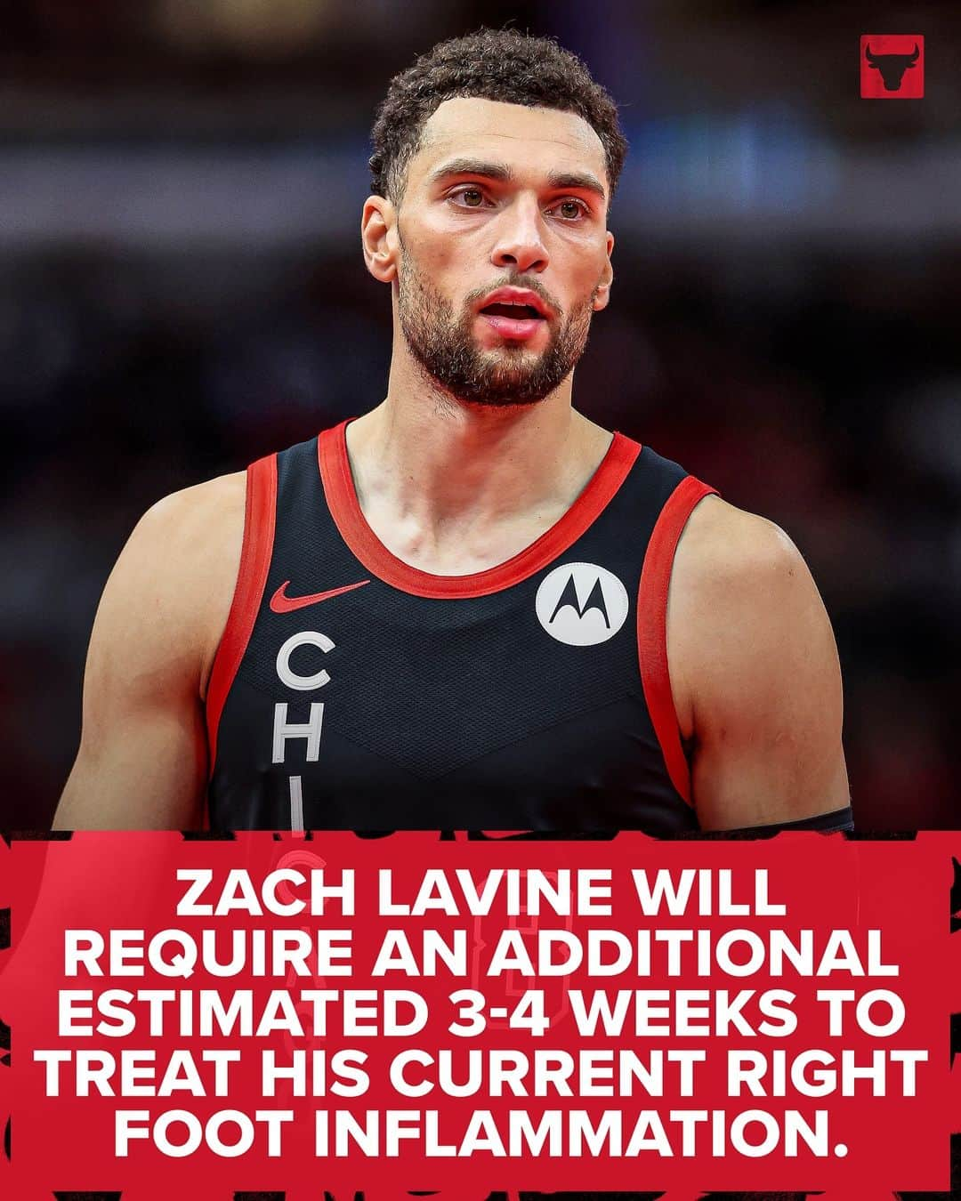 Chicago Bullsさんのインスタグラム写真 - (Chicago BullsInstagram)「An injury update on Zach LaVine. Updates will provided as appropriate.」12月7日 13時36分 - chicagobulls