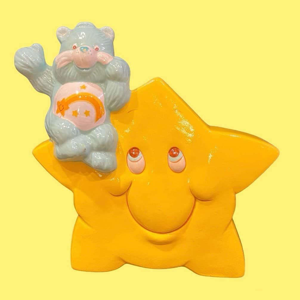 おもちゃやSPIRALのインスタグラム：「80's Care Bears Wish Bear Bank入荷しました⭐️  陶器です✨」