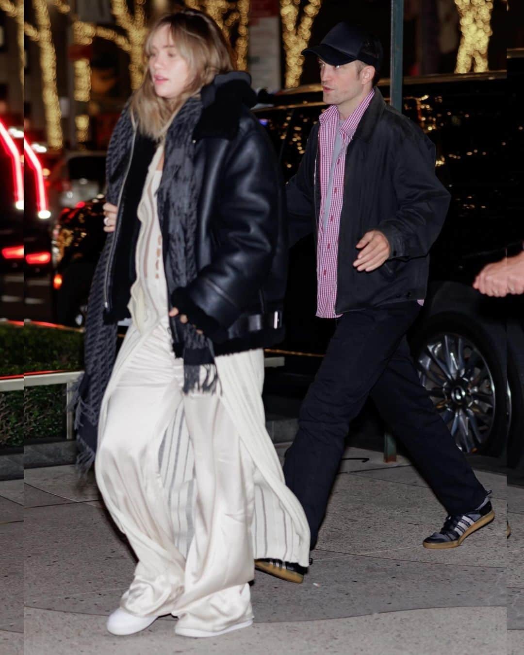 Just Jaredのインスタグラム：「Robert Pattinson and Suki Waterhouse stepped out together with Taylor Swift tonight in NYC. It marks the couple's first joint outing since announcing that they were expecting their first child together. We've got more pics over at JustJared.com! #RobertPattinson #SukiWaterhouse #TaylorSwift Photos: Backgrid」