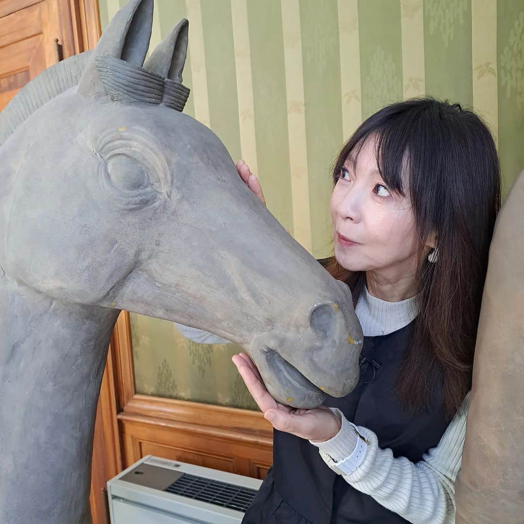 谷口キヨコのインスタグラム：「馬…🐴」