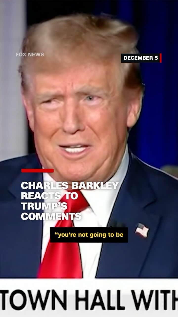 CNNのインスタグラム：「Charles Barkley reacts to Donald Trump’s comments made during a Fox News town hall and shares what he thinks about the former president and his supporters.」