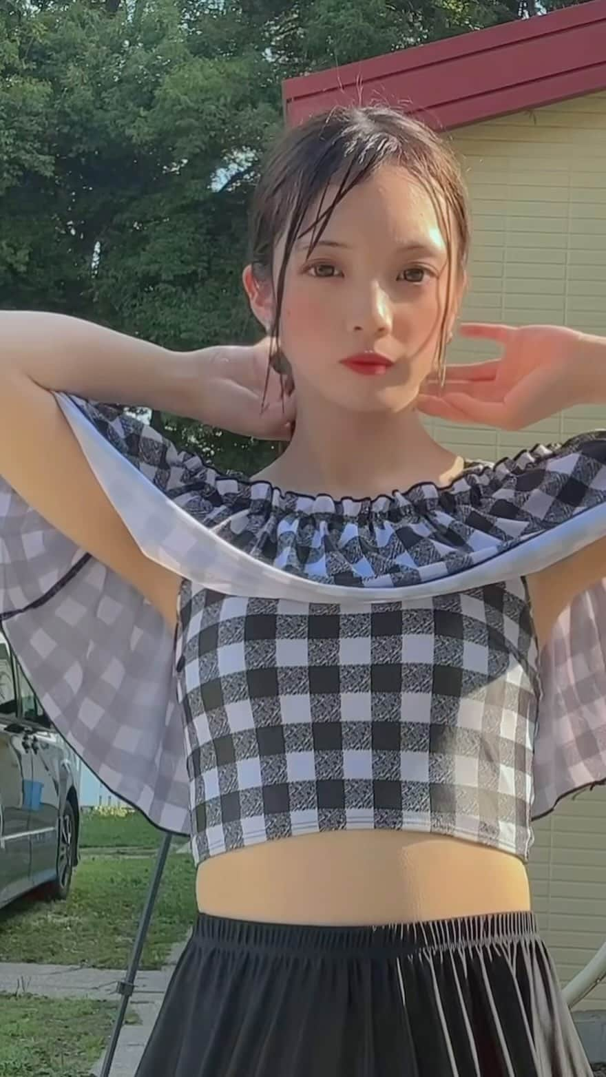 みーみのインスタグラム：「やっぱ冬より夏の方が好き☀️🌊 #tiktok #水着」