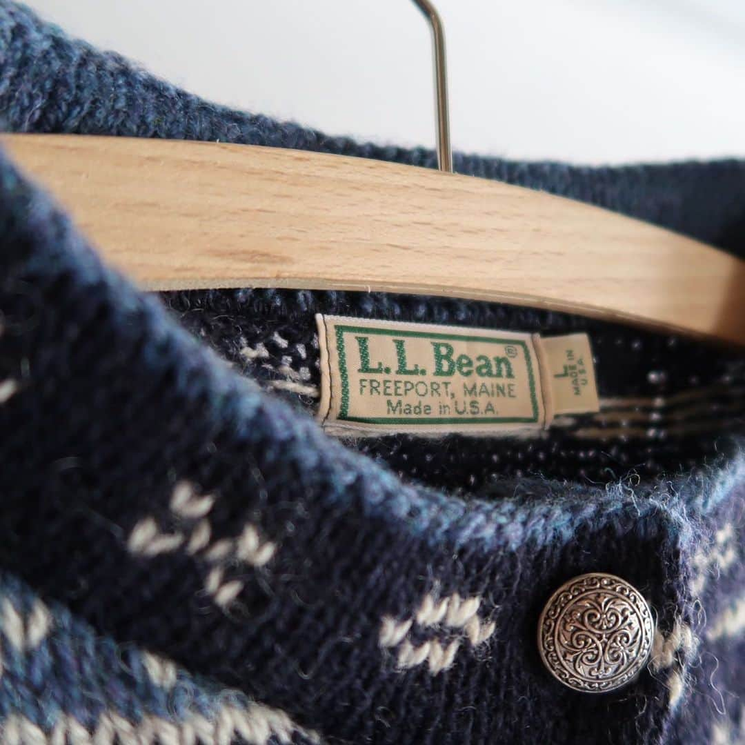 TheSunGoesDownさんのインスタグラム写真 - (TheSunGoesDownInstagram)「l.l.bean tyrolean knit cardigan /u.s.a  staff 157cm」12月7日 16時09分 - tsgd_tokyo