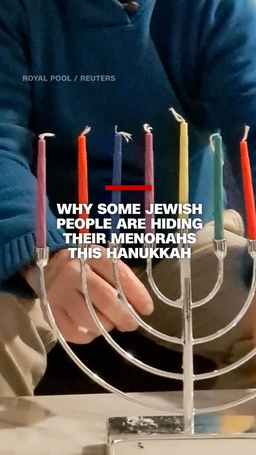 CNNのインスタグラム：「Ahead of the first night of Hanukkah, CNN asked Jewish people to share how their approach to displaying a menorah, the lit candelabra traditionally placed in the windows of Jewish households, has changed this year amid reports antisemitism in the US is reaching historic levels.  Participants, given fears of antisemitic attacks, asked to be identified by their first names only.  More at the link in our bio.」