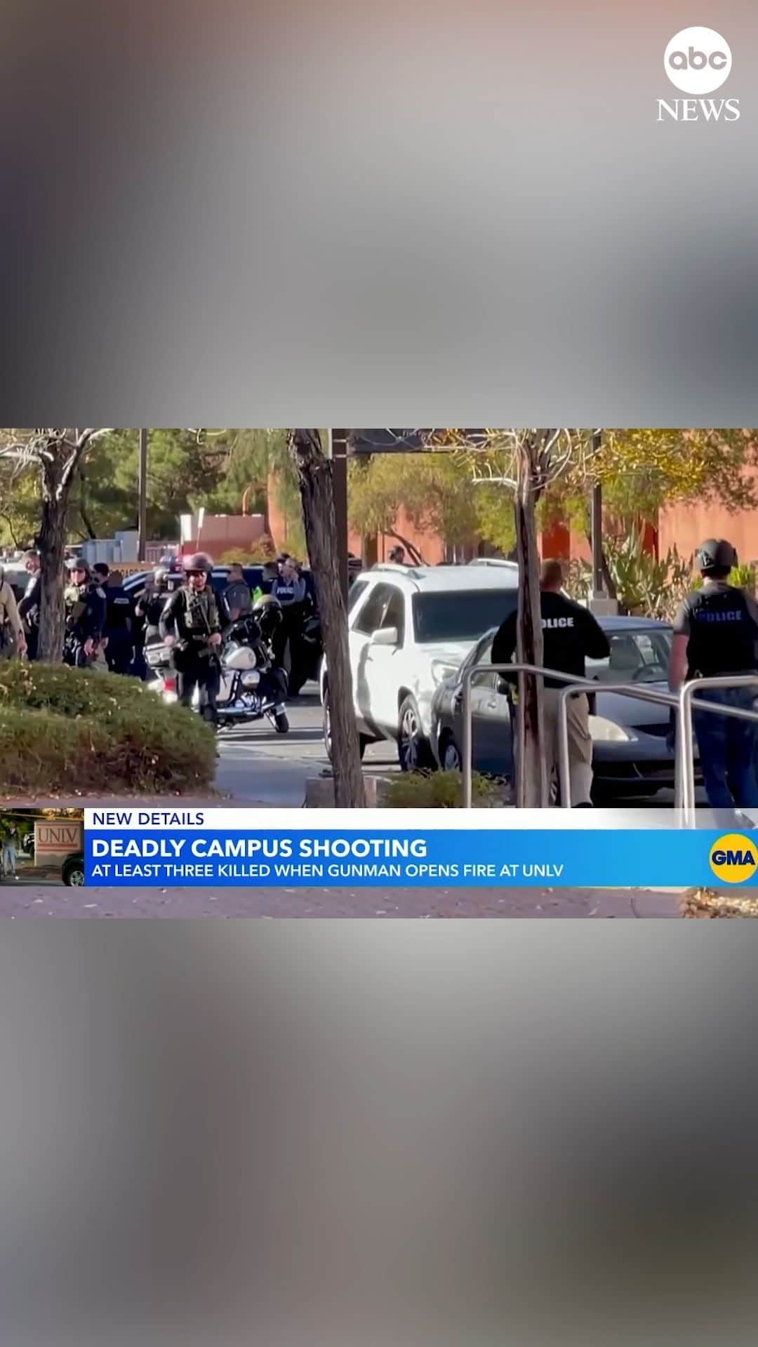 ABC Newsのインスタグラム：「The deceased suspect in the University of Nevada shooting has been identified as Anthony Polito, 67, multiple law enforcement sources told ABC News.  Polito had applied for a college professorship at UNLV, but was not hired, sources said.   He had been armed with a handgun during Wednesday's deadly on-campus attack.  Investigators have now determined that the three victims killed were faculty or staff, not students.」