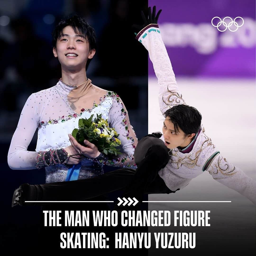 オリンピックのインスタグラム：「Hanyu Yuzuru revolutionised the sport of figure skating and left his unique legacy. 😍  Learn more about his story on his Birthday!  #FigureSkating I #GPFigure」