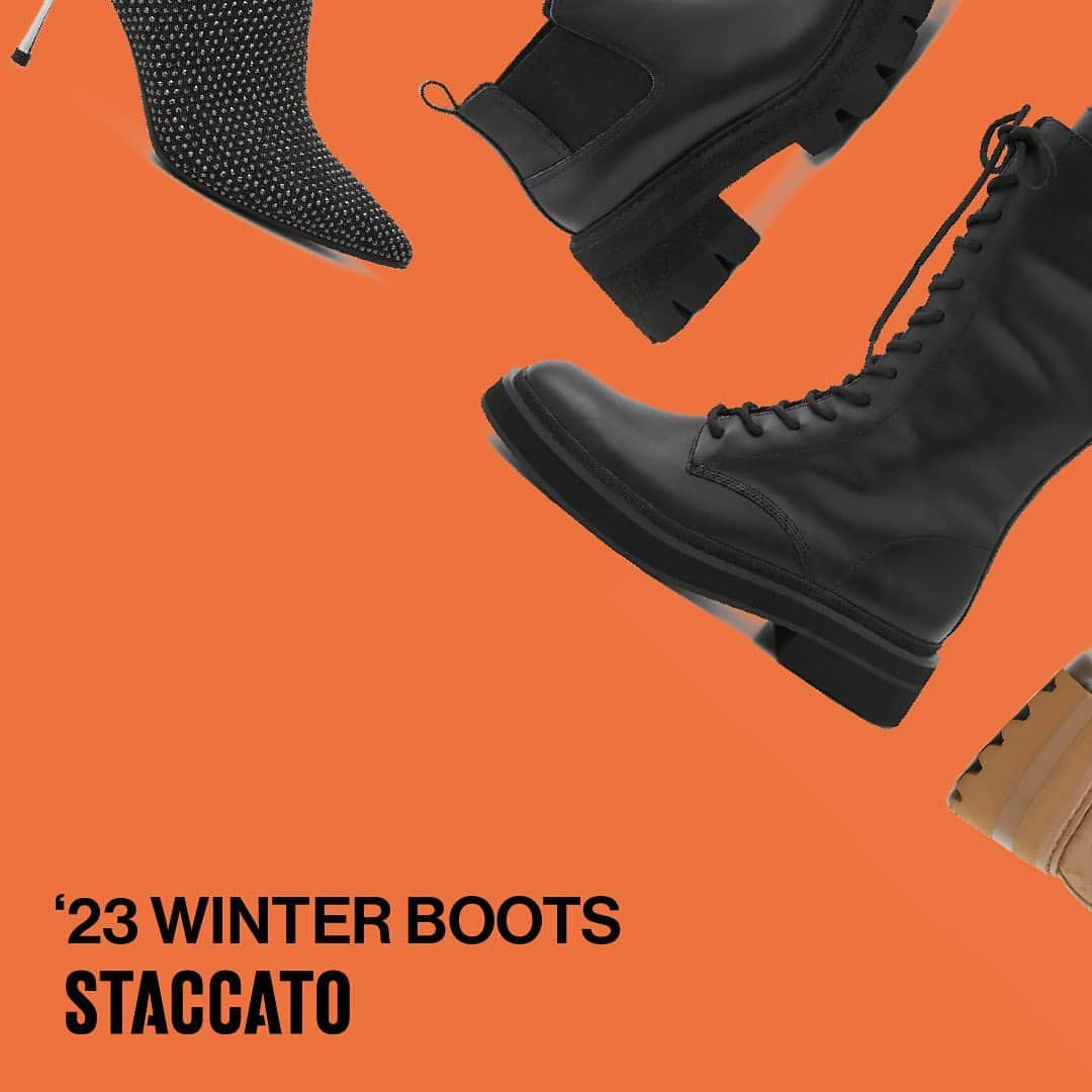 スタッカートのインスタグラム：「.【'23 WINTER BOOTS】 ショートからロングまで！ 様々な個性溢れるデザインブーツが勢揃い✨ ━━━━━━━━━━━━━━━━━ #STACCATO #スタッカート #ブーツ#ショートブーツ #ミドルブーツ #ロングブーツ」