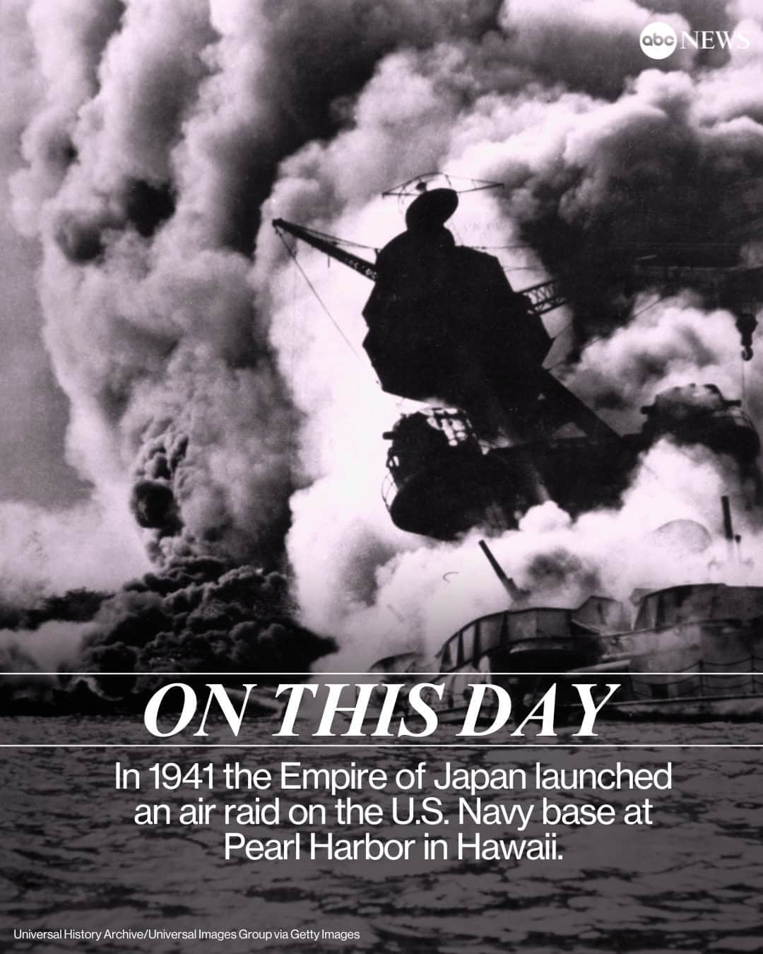 ABC Newsさんのインスタグラム写真 - (ABC NewsInstagram)「On this day in 1941, the Empire of Japan launched an air raid on the U.S. Navy base at Pearl Harbor in Hawaii. The United States declared war against Japan the next day.」12月7日 20時30分 - abcnews