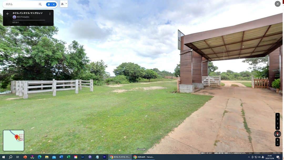 渡辺克仁のインスタグラム：「あ～来年もブラジルのパンタナールに野生のカピバラを撮影に行きたいなぁなんて思いながらGooglemapで定宿のマッドグロッソホテルを見ながら思い出に浸っていたら・・・いるじゃん！発見！野生のカピバラ。  分かる？いるの？  https://maps.app.goo.gl/nL9A8E6AFQkJ49WAA  #カピバラ #水豚 #capybara #パンタナール」