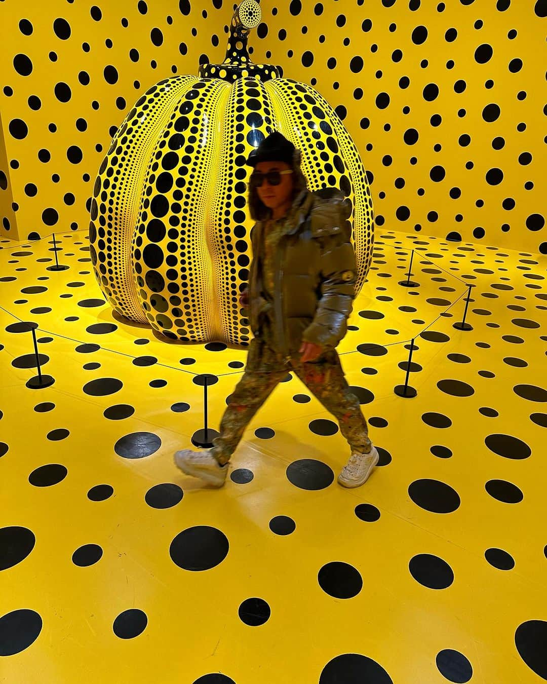 冨沢ノボルのインスタグラム：「クサマツモト🟡  @yayoikusama_  @yayoikusamamuseum  @i.am.not.noboru  #NHK」