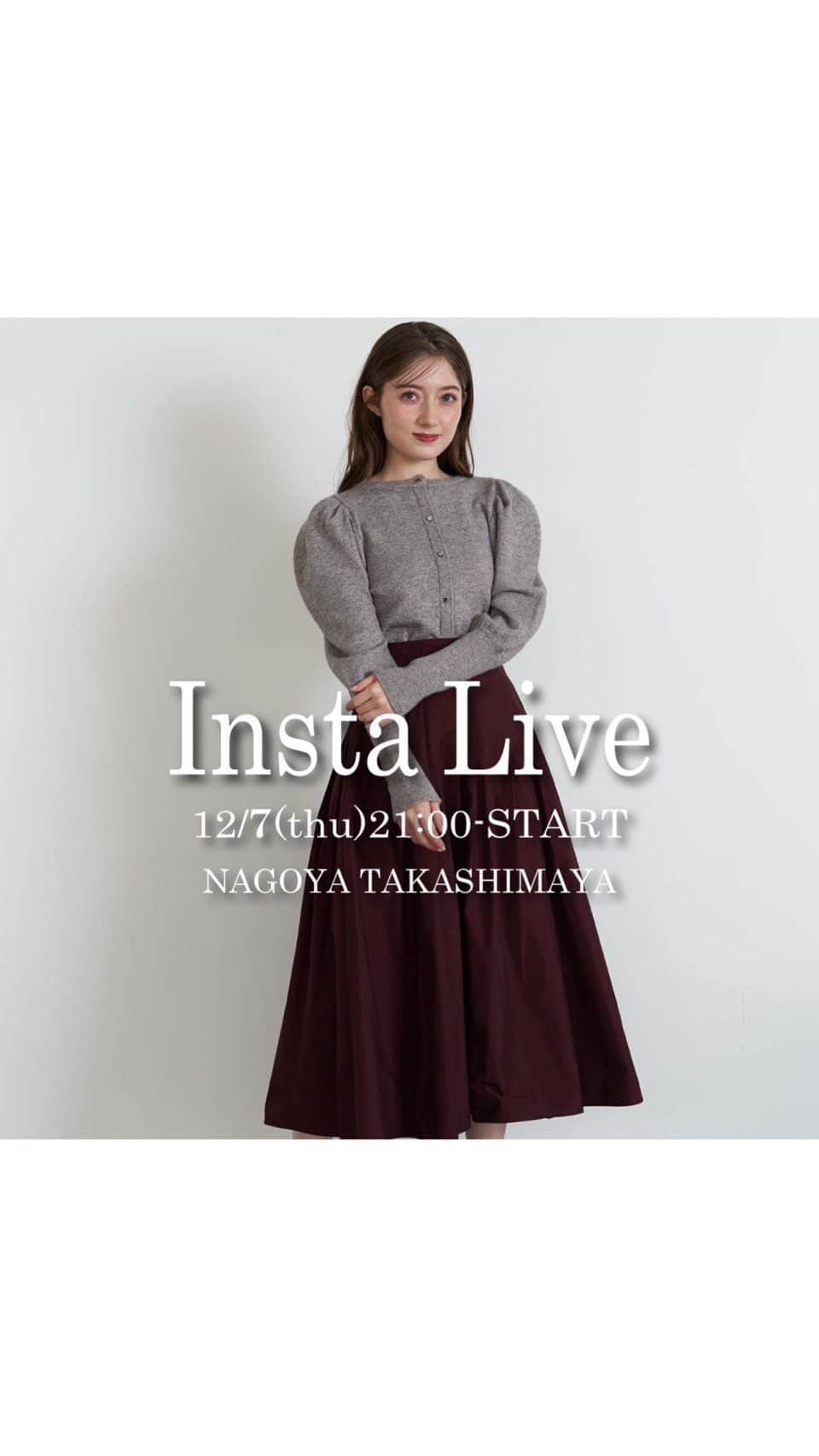 ノエラのインスタグラム：「. 【Instagram Live】 名古屋高島屋店から 「新作アイテム」ライブ配信💐  STAFF 身長 misa 170cm / ririna 158cm  ----------------------- staff @misa_noela  @ririna_noela  こちらのアカウントも是非フォローお願い致します♪ -----------------------  #ノエラ  #noela」