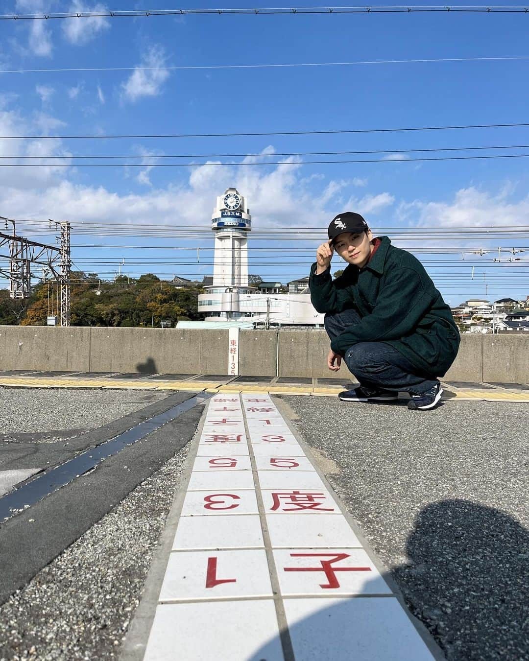 沢村玲/REIのインスタグラム：「ONE N' SWAG〜Hook Up!!!!!!〜 兵庫公演ありがとうございました🔥 "日本標準時子午線"見に行けちゃいました😊 次は甲子園球場と姫路城を見に行くぜ！😆 サンライズ食べながら😋」