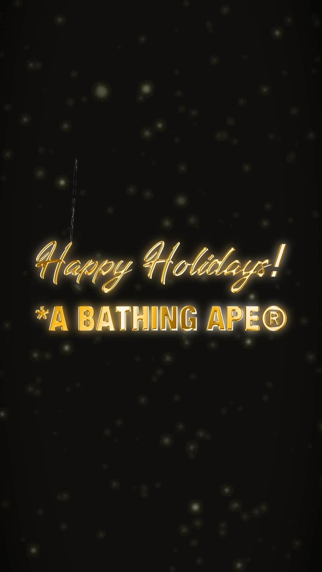 ア ベイシング エイプのインスタグラム：「HAPPY HOLIDAYS! by A BATHING APE®   The Holiday Collection T-shirts  will be available at BAPE STORE® and BAPE.COM Saturday, December 9th.   #bape #abathingape #HappyHolidays」