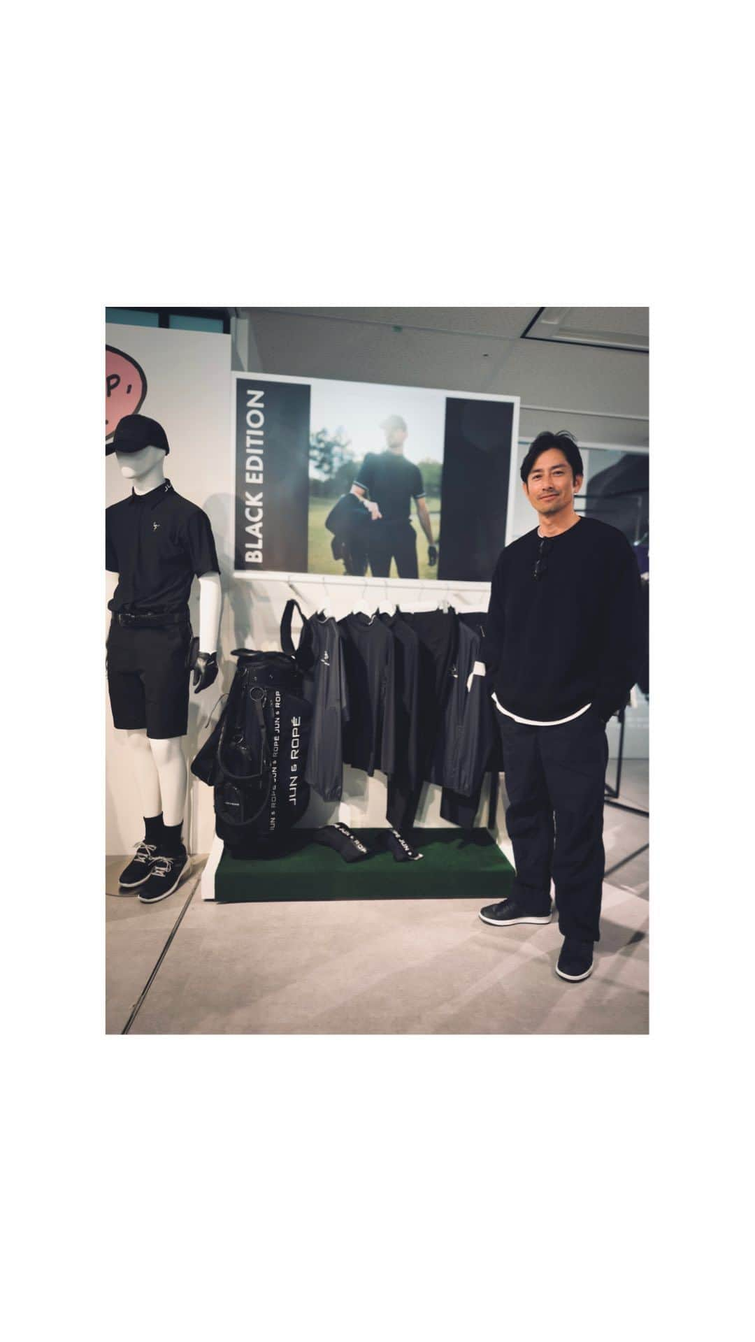 肥野竜也のインスタグラム：「“ golf ” @junandrope 2024SS展示会にお邪魔して来ました。 この新しい「BLACK EDITION」…めちゃくちゃカッコいいじゃない！ 黒好きにはたまらないです〜 ⁡ ※アイテム情報やスイングなど詳しいゴルフネタは、コチラのアカウントへ→ @hinogolf ⁡ #ゴルフ #ゴルフウェア #ゴルフアパレル #メンズファッション #メンズカジュアル #ファッション #メンズモデル #golf #hinogolf #mensfashion #menstyle #fashion #golfwear #golfapparel #junandrope」