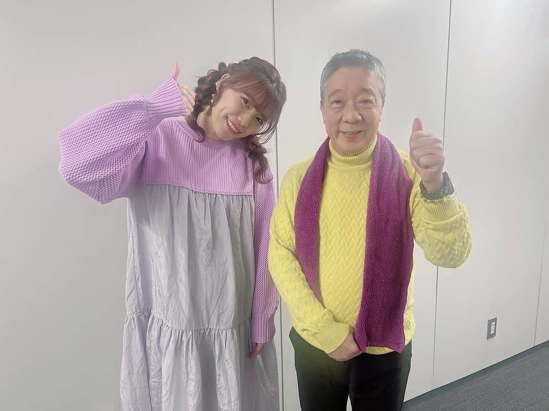 紺野ぶるまのインスタグラム：「#笑福亭鶴光のオールナイトニッポン  気付けば年末 師匠はいつも元気で優しいです」