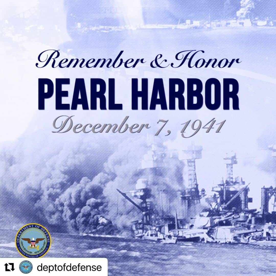 メリッサ・ジョーン・ハートのインスタグラム：「Honoring and remembering all the lives lost and the significance of #PearlHarborDay in our history.  God bless all of our service members and God bless America 🇺🇸  #Repost @deptofdefense  ・・・ Honoring the lives tragically lost at Pearl Harbor on this Remembrance Day. 🇺🇸🌹🕊️      Their service and sacrifice shaped our history. Join us in reflecting on their legacy and stand united in remembrance.      #PearlHarborDay #NeverForget      📷: Defense Media Activity」