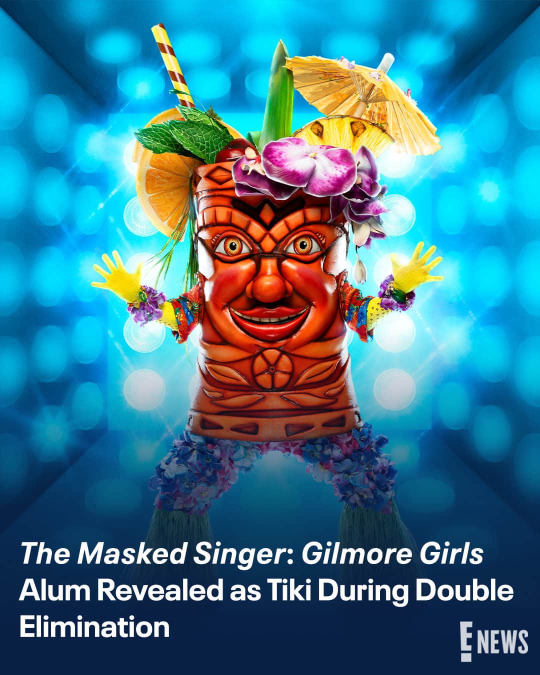 E! Onlineのインスタグラム：「Where Tiki leads, we will follow, as he says goodbye to #TheMaskedSinger. 🏖️ Find out who was behind the mask at the link in our bio. (📷: FOX)」