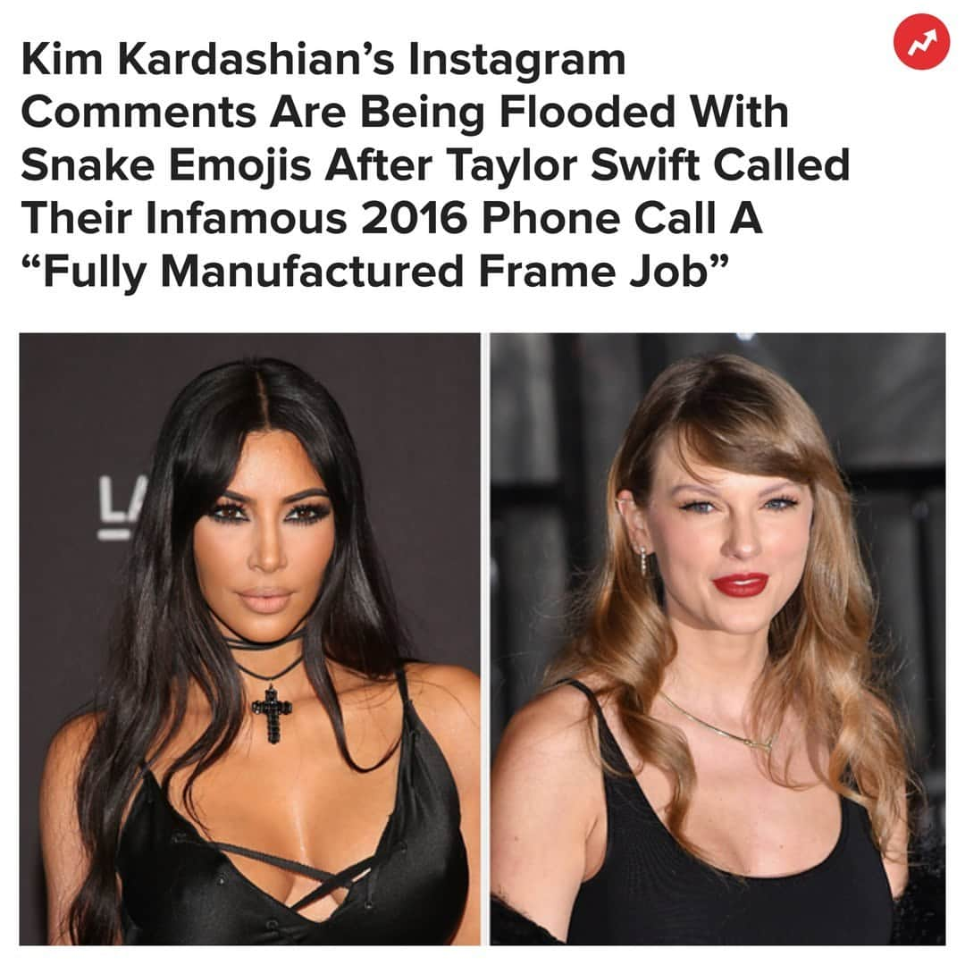 BuzzFeedさんのインスタグラム写真 - (BuzzFeedInstagram)「Fans are urging Kim to apologize after Taylor called her out for publicly branding her a “liar” and “illegally” recording that infamous phone call in 2016. Link in bio ⬆️」12月8日 1時06分 - buzzfeed