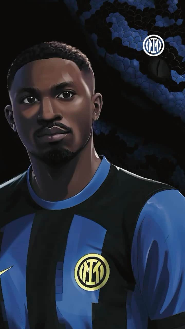 インテルナツィオナーレ・ミラノのインスタグラム：「Hey, Tikus, you’re getting a special gift! 🤩🎨🖼️  #ForzaInter」