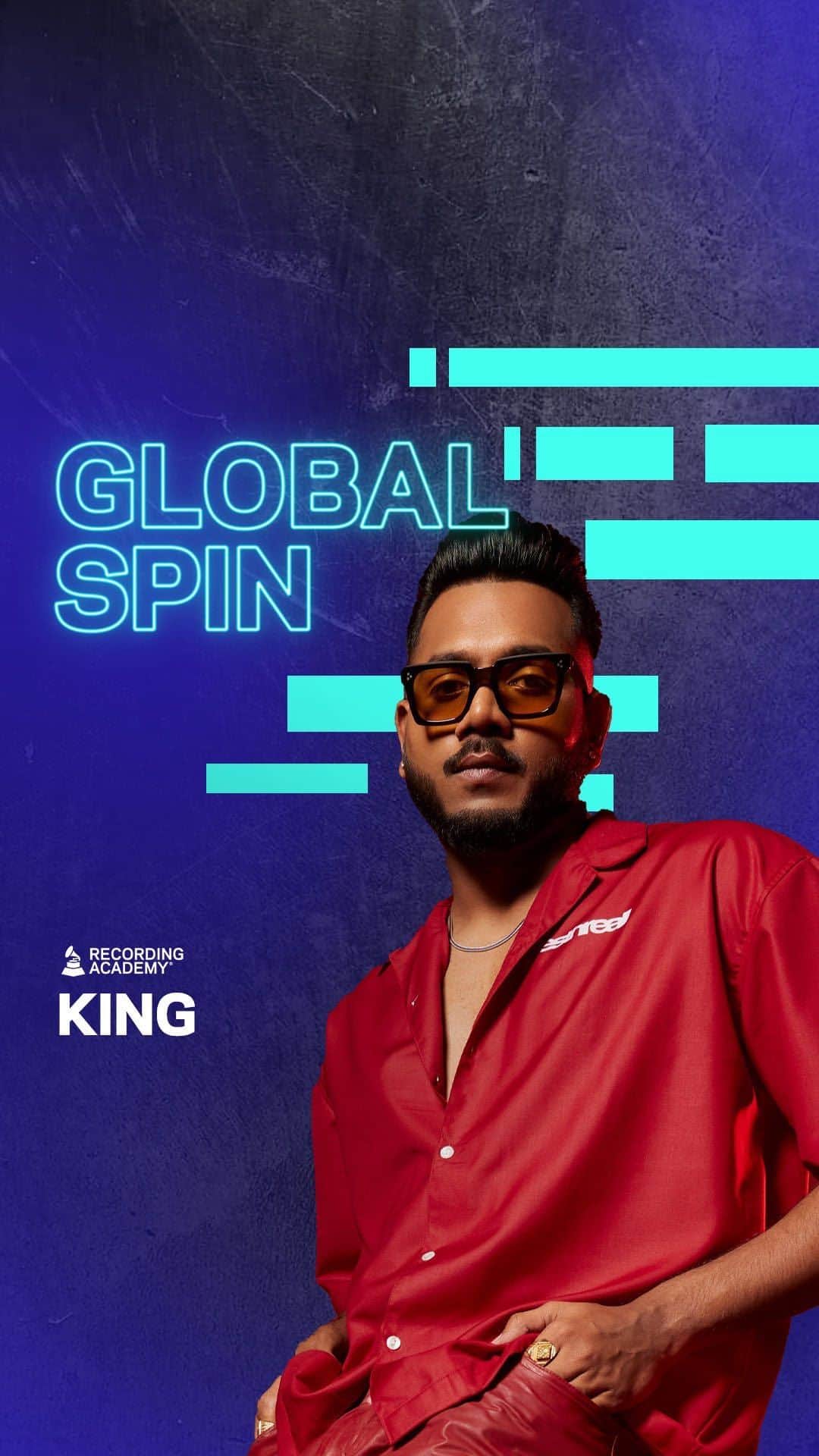 The GRAMMYsのインスタグラム：「#GlobalSpin 🌎 New Delhi-based musician #King offers a prismatic performance of “Good Trip,” a braggadocious track from his newest LP, ‘New Life.’」