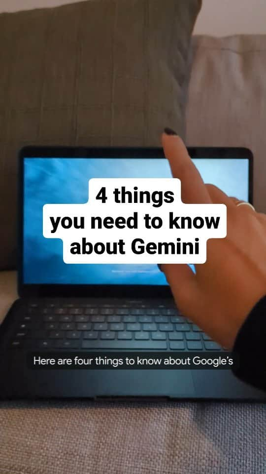 Googleのインスタグラム：「Introducing Gemini, Google’s most capable and general AI model. Here are 4 things you should know. #GeminiAI」