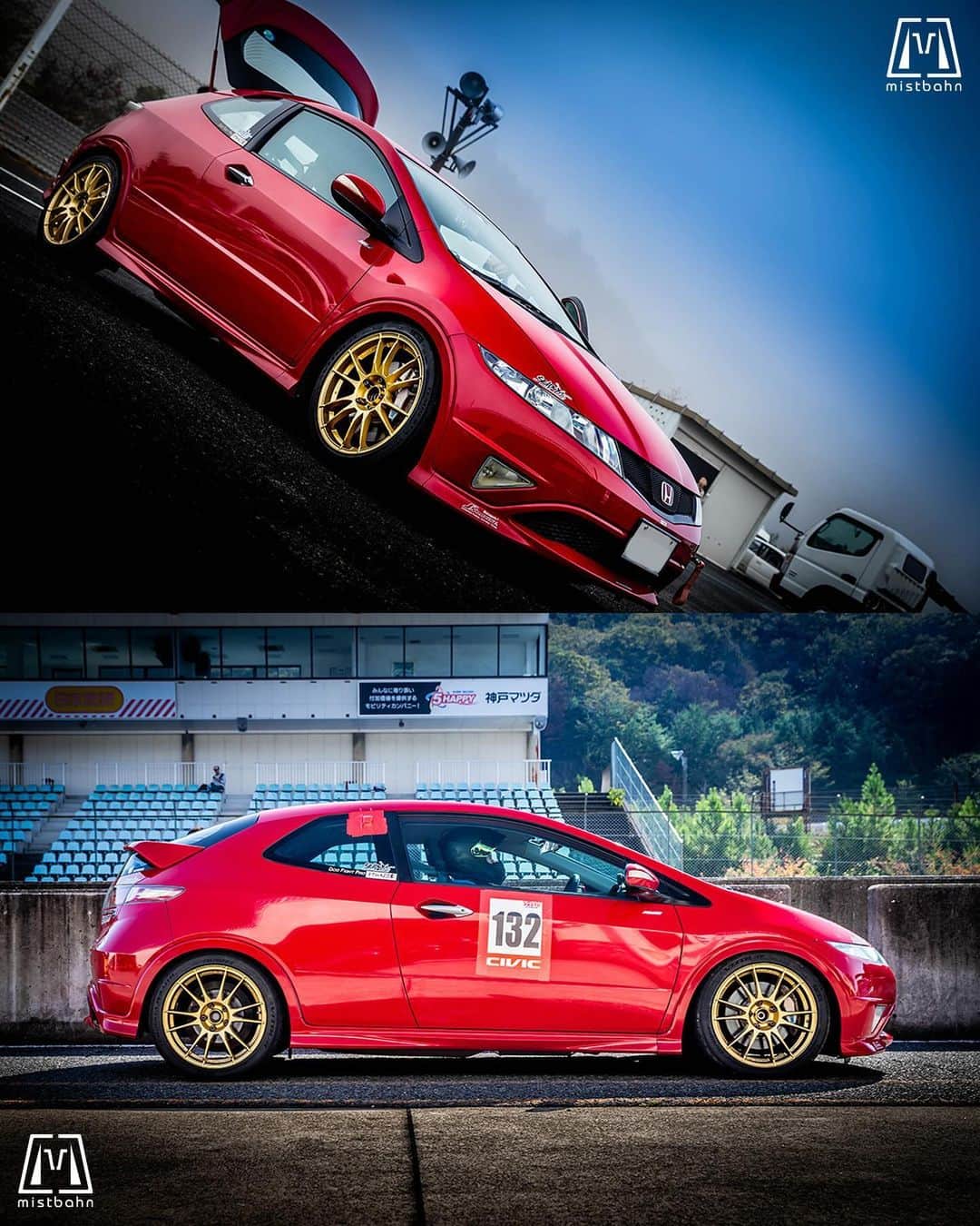 mistbahnさんのインスタグラム写真 - (mistbahnInstagram)「_ Honda FN2 CIVIC Type R EURO _ 🚗: Account unknown 📷: @mistbahn _ Shot on Oct-15 2023 🏁 “Circuit Festa ( @circuit_festa_west_japan )” “HONDA ONE MAKE RACE”. Central Circuit (Hyogo Japan) _ JP) 2023年10月15日、セントラルサーキットで開催された「サーキットフェスタ ( @circuit_festa_west_japan )」内の「ホンダ・ワンメイク・レース」で撮影。 _ #circuitfesta #circuitfesta2023 #サーキットフェスタ #サーキットフェスタ2023 #hondaonemakerace #ホンダワンメイク #ホンダワンメイクレース #centralcircuit #セントラルサーキット #honda #civic #hondacivic #ホンダシビック #シビック #ctr #fn2 #fn2civic #hondacivictyper #typereuro #kseries #k20a #vtec #kanjo #kanjozoku #timeattack #timeattackjapan #hondasontrack #ozwheels #ultraleggera」12月8日 6時05分 - mistbahn