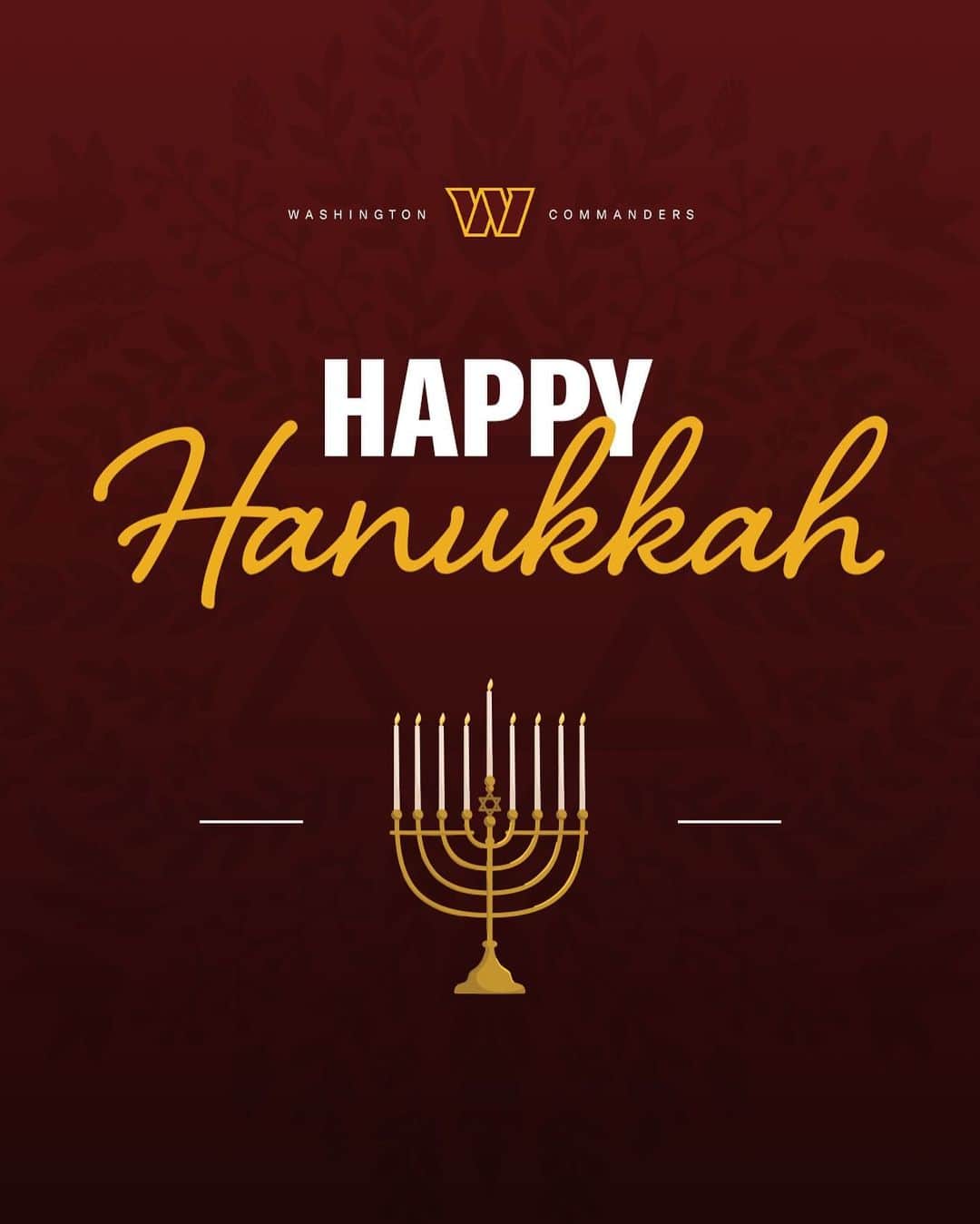 ワシントン・レッドスキンズさんのインスタグラム写真 - (ワシントン・レッドスキンズInstagram)「The first of eight special nights  Happy Hanukkah!」12月8日 6時15分 - commanders