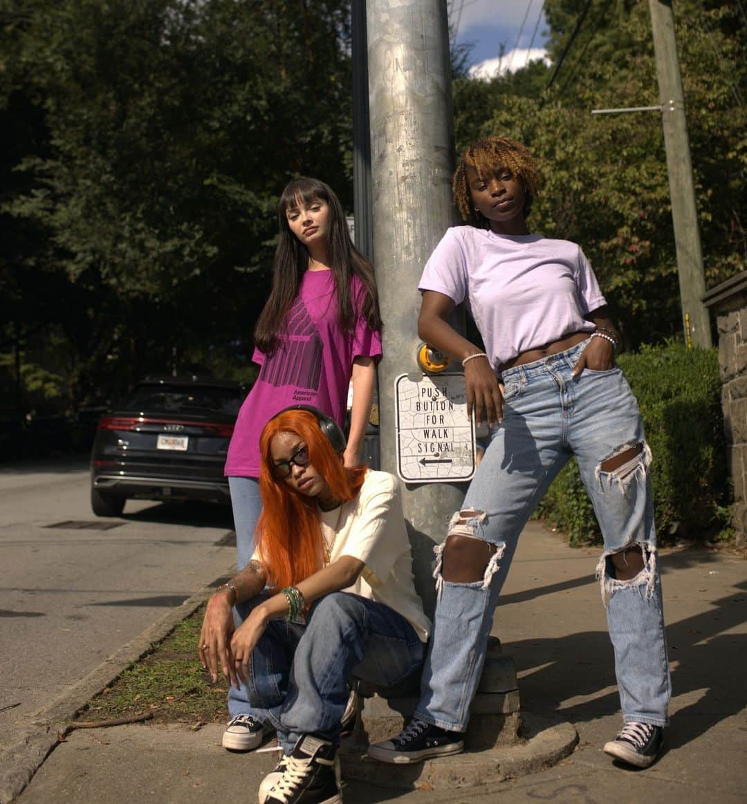American Apparelのインスタグラム：「The creators on the block will always be in head to toe American Apparel 🔥​🧊​  #americanapparel #ootd」