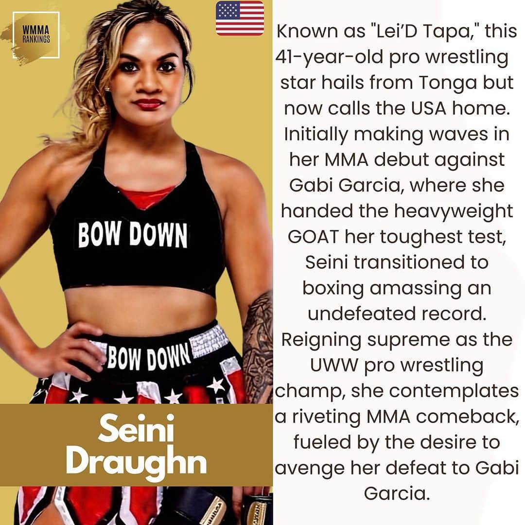 ギャビ・ガルシアさんのインスタグラム写真 - (ギャビ・ガルシアInstagram)「👊✨ Experience the WMMA Heavyweight Resurgence! After unveiling five powerhouse women who fought this year, we're shining a spotlight on SIX more. This diverse group includes comeback-seeking veterans and aspiring newcomers eager to make their mark in the pro WMMA heavyweight scene in 2024.  SWIPE to meet these potential game-changers! For the active competitors, explore our previous feature down the timeline.  Fight fans, share your dream matchups in the heavyweight division! Did we miss someone? Tag heavyweight warriors set to conquer the pro MMA stage. Let's keep the excitement alive! 💥 #WMMA #Heavyweights」12月8日 7時22分 - gabigarciaofficial