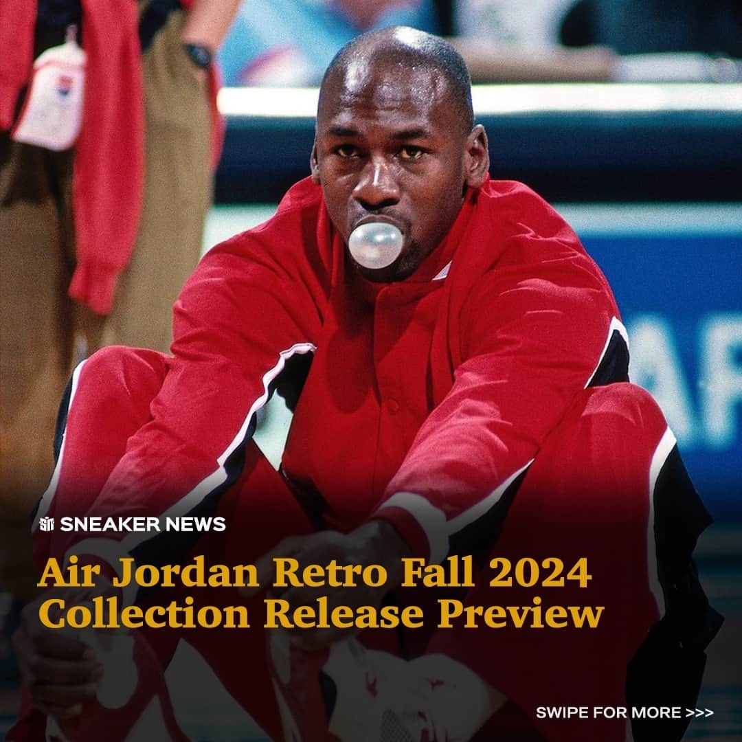 Sneaker Newsのインスタグラム：「More Air Jordan Retros scheduled for 2024 continue to emerge 👟⁠ ⁠ As with most years, 2024 will mark milestone anniversaries for several silhouettes within the Air Jordan line. Popular collaborations with A Ma Maniére and Travis Scott are expected to land on beloved models like the Air Jordan 1 Low OG and Air Jordan 4. The Air Jordan 17 is also set to return in a mix of original and new makeovers, treating fans of older Air Jordan models. ⁠ ⁠ Hit the LINK IN BIO for a full preview of Fall 2024's retro releases. ⁠ ⁠」
