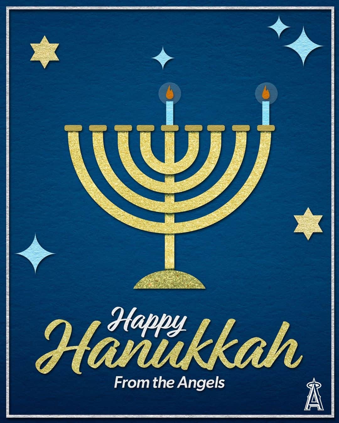 ロサンゼルス・エンゼルス・オブ・アナハイムさんのインスタグラム写真 - (ロサンゼルス・エンゼルス・オブ・アナハイムInstagram)「happy Hanukkah, Angels fans! 💙」12月8日 9時51分 - angels