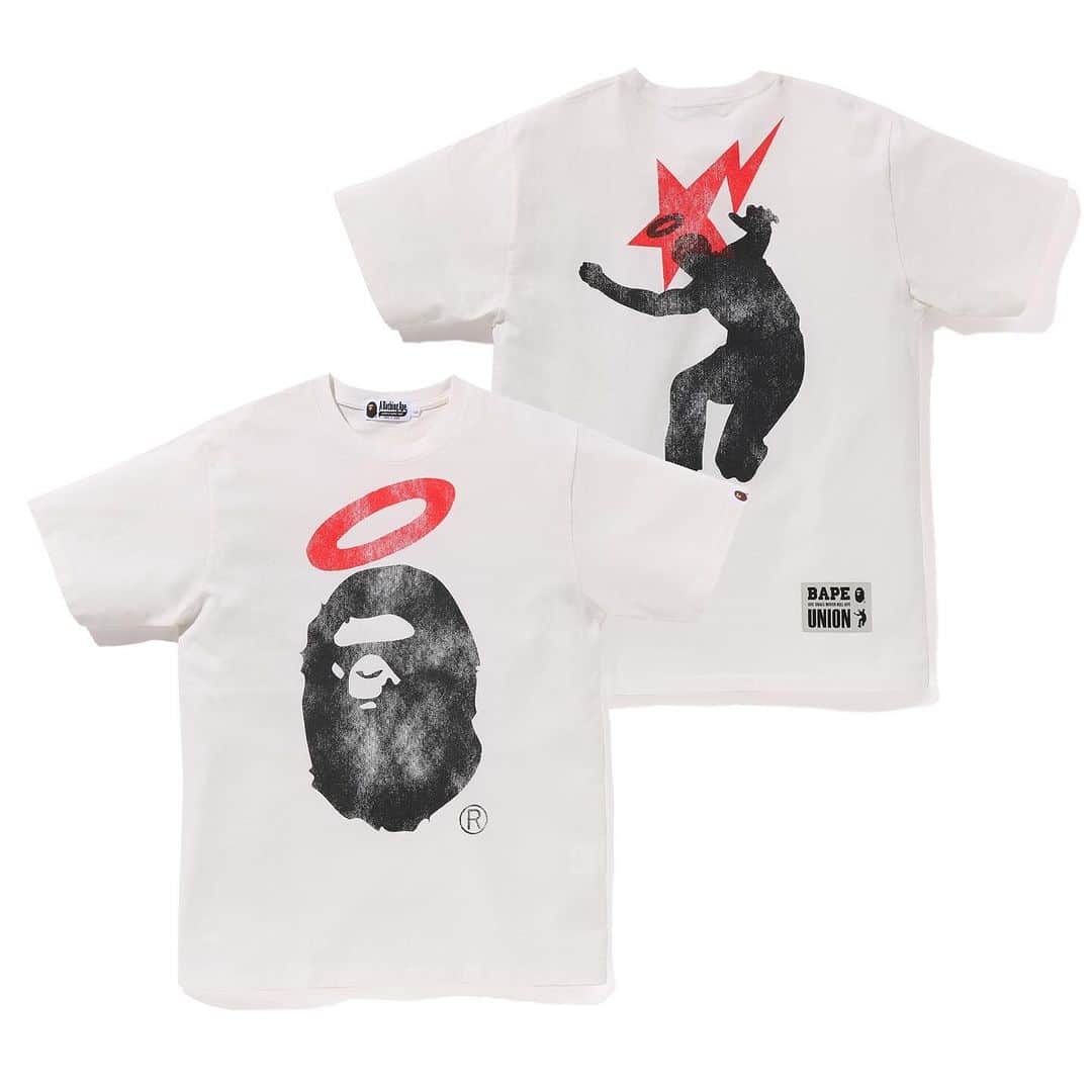 ア ベイシング エイプのインスタグラム：「BAPE® X UNION collection will be available at authorized A BATHING APE® stores, BAPE.COM online store, UNION LOS ANGELES and UNION TOKYO on December 9, 2023.   @bape_japan @bape_us  @unionlosangeles @uniontokyo #BAPE #BAPEJAPAN #UNIONLOSANGELES #UNION」