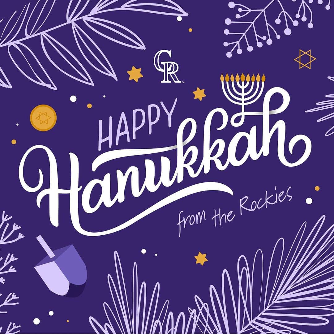 コロラド・ロッキーズさんのインスタグラム写真 - (コロラド・ロッキーズInstagram)「Happy Hanukkah 🕎」12月8日 10時13分 - rockies