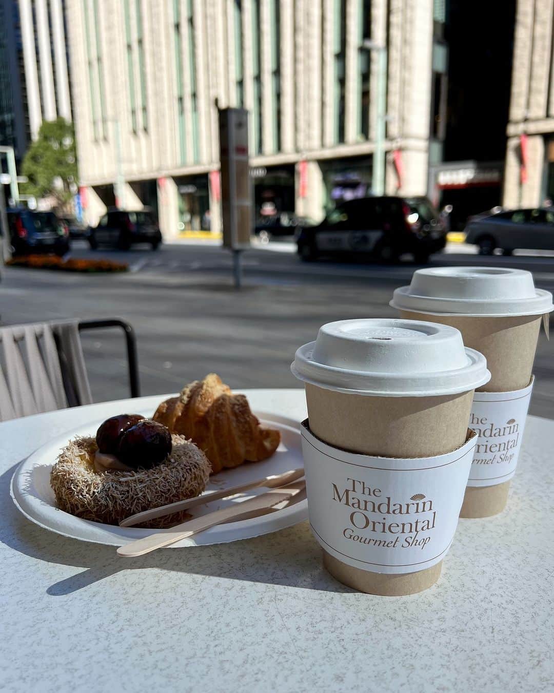 森彩香のインスタグラム：「🥐☕️ 先月朝活した時の🫶🏻  　　 　　 　　 　　 .」
