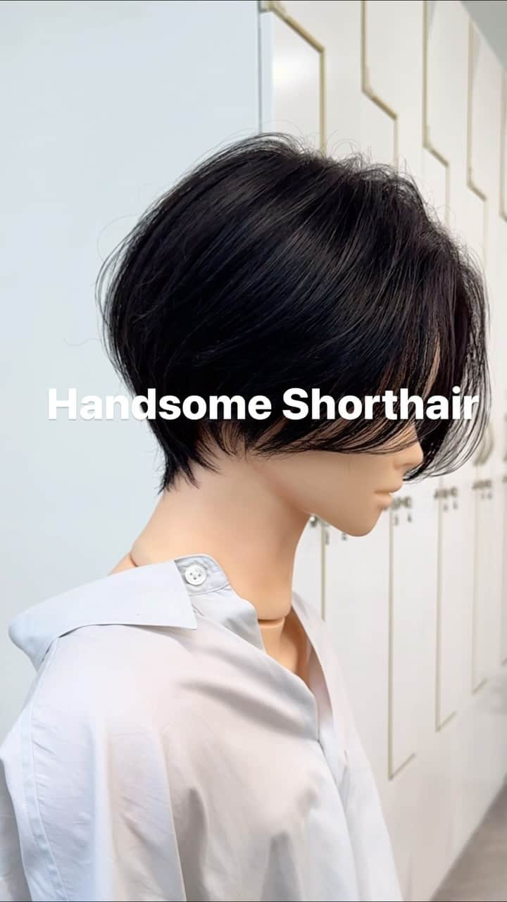 今泉孝記のインスタグラム：「#haircutvideos  ハンサムショート  簡単で素敵になるカット」