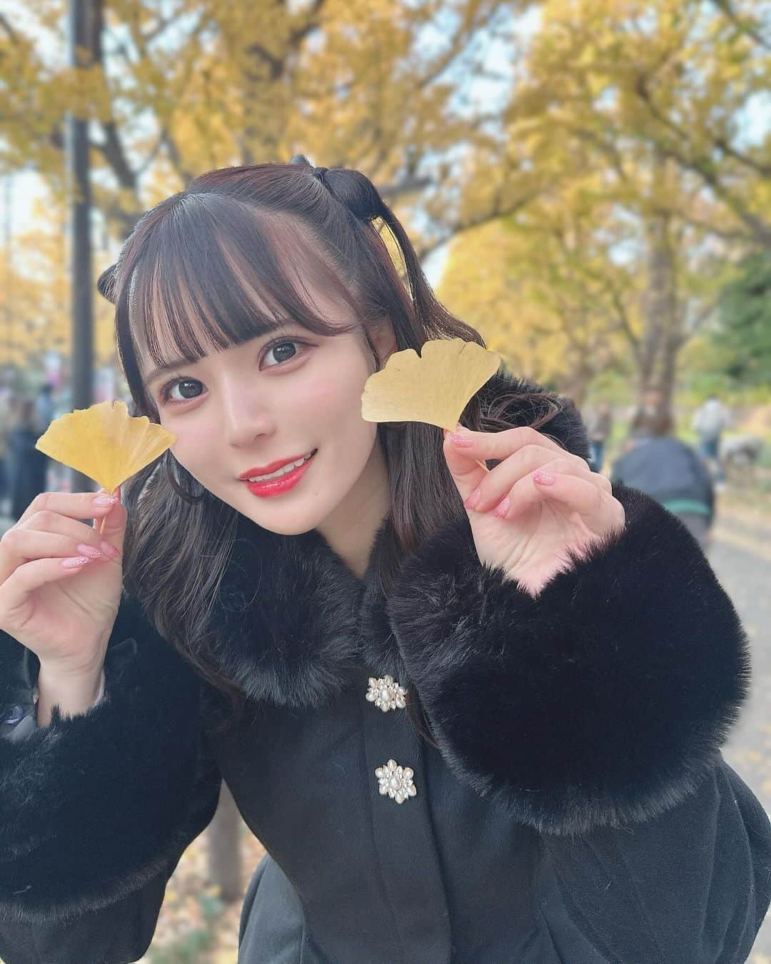 桜井ひかるさんのインスタグラム写真 - (桜井ひかるInstagram)「今年も銀杏並木に行けたよ〜！ 1年の終わりが近づいているんだなあって 毎年少し寂しい気持ちになるんだ💭  この日の可愛いリボンハーフツインは @napi__24 さんにしてもらったよ🎀  なぴさん仲良しでいつも 会う度にずっと笑ってる気がする！ いつも可愛くしてくれて、 ありがとうございます⸝⸝◜~◝⸝⸝ᥫᩣ  #ヘアメ#銀杏並木#銀杏#イチョウ#イチョウ並木 #rojita#ヘアメイク#ヘアセット#ハーフツイン#量産型#量産型ヲタク#量産型ヘアメ #神宮外苑いちょう並木」12月8日 21時01分 - hikarunroll_