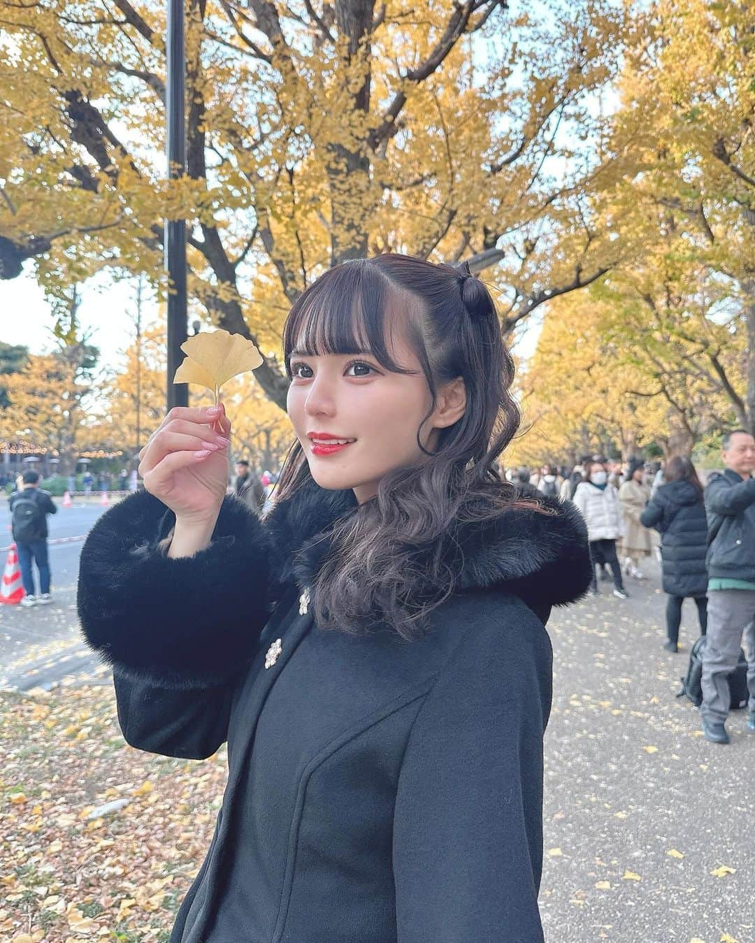 桜井ひかるさんのインスタグラム写真 - (桜井ひかるInstagram)「今年も銀杏並木に行けたよ〜！ 1年の終わりが近づいているんだなあって 毎年少し寂しい気持ちになるんだ💭  この日の可愛いリボンハーフツインは @napi__24 さんにしてもらったよ🎀  なぴさん仲良しでいつも 会う度にずっと笑ってる気がする！ いつも可愛くしてくれて、 ありがとうございます⸝⸝◜~◝⸝⸝ᥫᩣ  #ヘアメ#銀杏並木#銀杏#イチョウ#イチョウ並木 #rojita#ヘアメイク#ヘアセット#ハーフツイン#量産型#量産型ヲタク#量産型ヘアメ #神宮外苑いちょう並木」12月8日 21時01分 - hikarunroll_