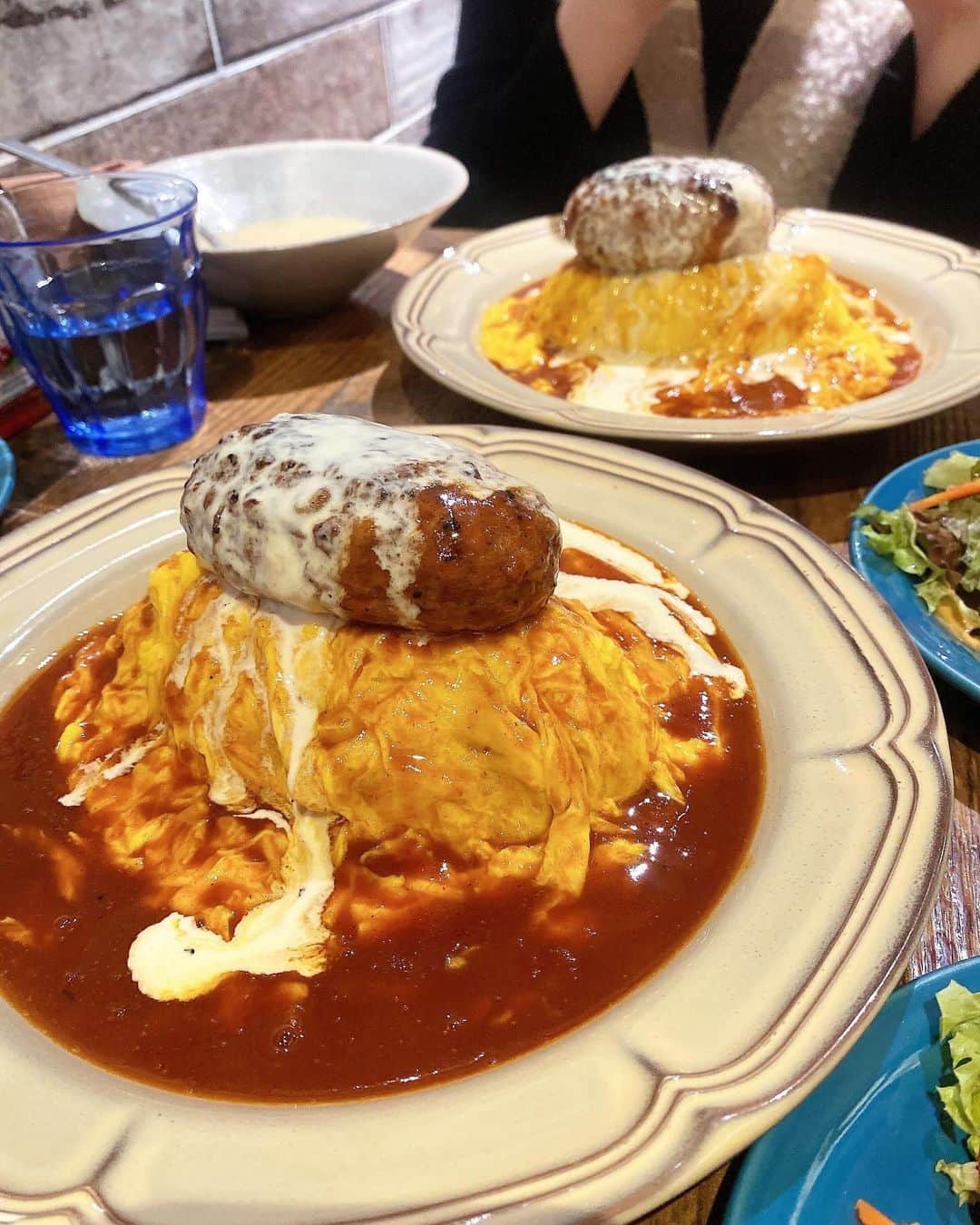 瀧脇笙古のインスタグラム：「🐥オムバーグ🐥 ⁡ ⁡ ⁡ ⁡ 美味しかったー ⁡ ⁡ ⁡ ⁡ #イコラブ」