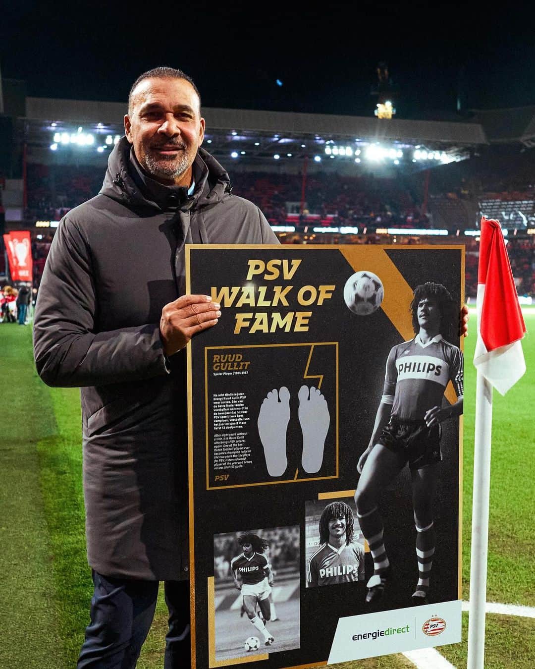 PSVアイントホーフェンのインスタグラム：「Welkom op de PSV Walk of Fame, Ruud Gullit ⭐️」