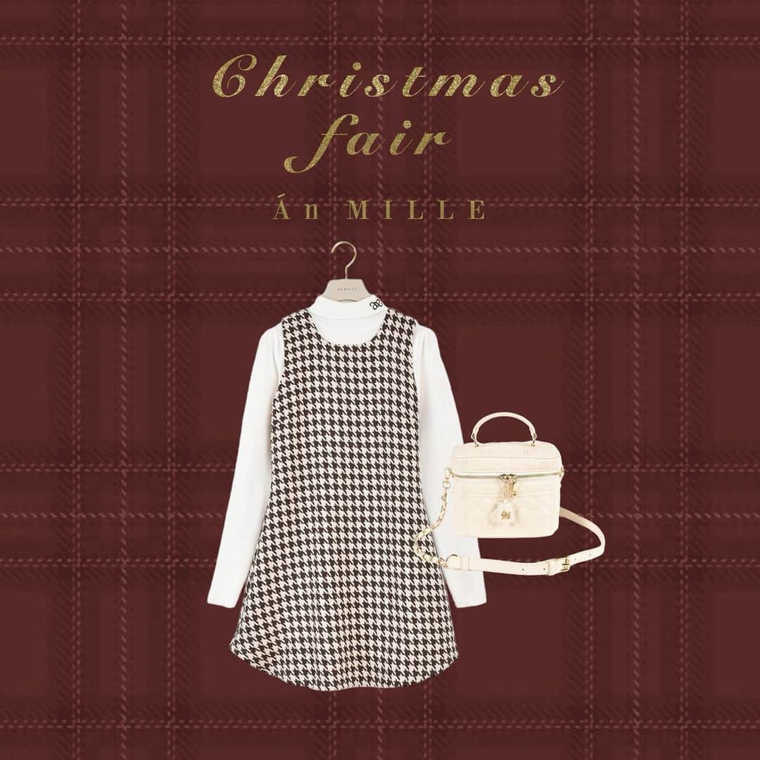 AnMILLEのインスタグラム：「Christmas fair🎄✨ 12/8 - 12/10 全店舗にて開催♡ ㅤㅤㅤㅤㅤㅤㅤㅤㅤㅤㅤㅤㅤ 【 Special fair 】 ㅤㅤㅤㅤㅤㅤㅤㅤㅤㅤㅤㅤㅤ ① SET FAIR 対象トップス + 対象ボトムス = ¥11,000 ㅤㅤㅤㅤㅤㅤㅤㅤㅤㅤㅤㅤㅤ ② SPECIAL PRICE 対象アイテム　¥2000OFF✨ ㅤㅤㅤㅤㅤㅤㅤㅤㅤㅤㅤㅤㅤ #アンミール #anmille」