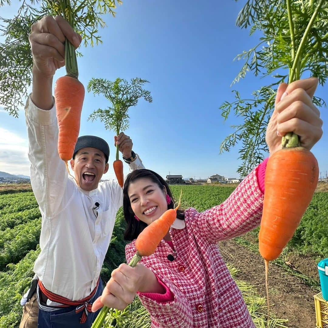 石田靖さんのインスタグラム写真 - (石田靖Instagram)「テレビ大阪⑦『発見‼️食遺産』ロケ ゲストの神田愛花さんと滋賀県米原市&多賀町 で食遺産探し〜👀 どんなレシピと出逢ったのか⁉️OAお楽しみに #テレビ大阪 #発見食遺産 #米原グルメ #伊吹山 #三島池 #伊吹果樹組合 #朝妻筑摩 #赤かぶ #多賀町グルメ #多賀神社 #多賀や #糸切り餅 #多賀にんじん  #神田愛花 #石田靖 #一期一笑」12月8日 13時39分 - yasulog