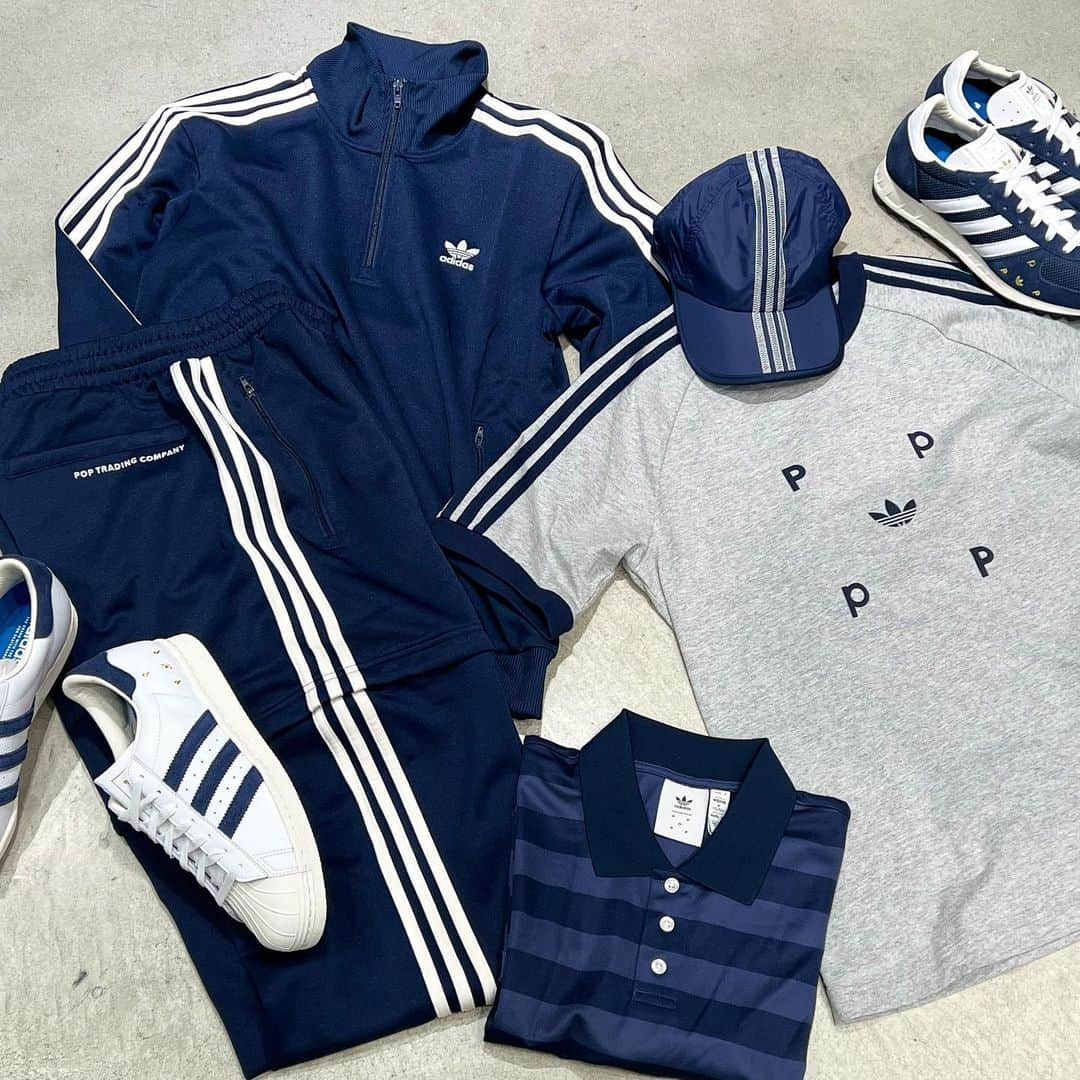 H BEAUTY&YOUTHのインスタグラム：「＜adidas Originals＞× ＜POP TRADING COMPANY＞ BECKENBAUER TRACK TOP ¥16,500 BECKENBAUER TRACK PANTS ¥14,300  #H_beautyandyouth #エイチビューティアンドユース @h_beautyandyouth  #BEAUTYANDYOUTH #ビューティアンドユース #Unitedarrows #ユナイテッドアローズ #poptradingcompany #adidasoriginals」