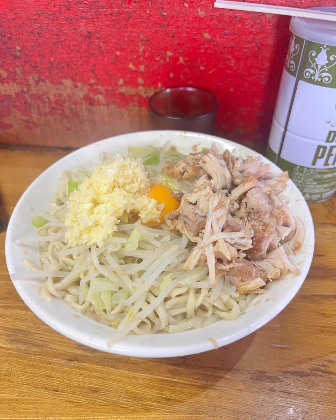 庄村聡泰さんのインスタグラム写真 - (庄村聡泰Instagram)「平和島ラーメン髭油そばニンニク」12月8日 15時16分 - shomurasatoyasu