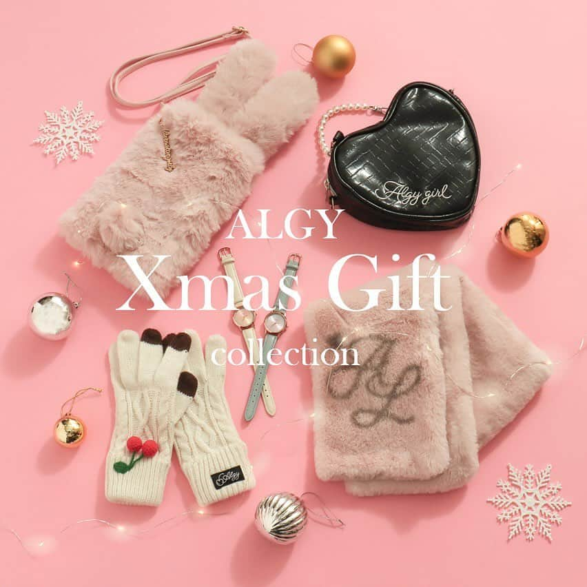 ALGY 【alternative + girly ＝ ALGY 】のインスタグラム：「. ＼ALGYクリスマスギフトコレクション🎄💗／   今年のクリスマスギフトはALGYで♡   ギフトはもちろんお友達とのプレゼント交換にもぴったり！ これから必須のティペットや手袋、バッグもオススメ🪄✨   大切な人へのプレゼントはぜひALGYでお選びください...💗  #ALGY#アルジー #クリスマス#クリスマスギフト#クリスマスプレゼント#ギフト#ティペット#ショルダーバッグ#手袋」