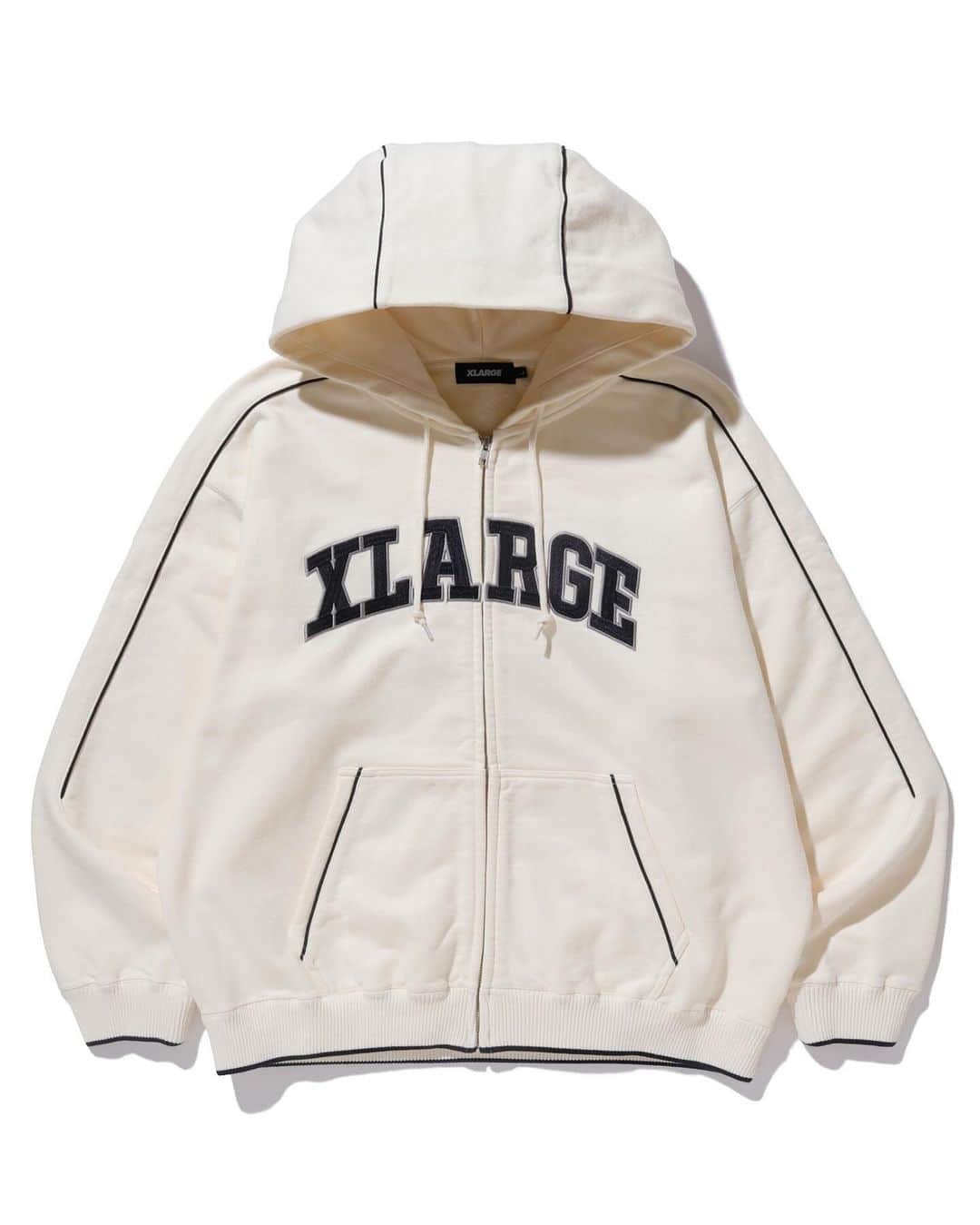エクストララージさんのインスタグラム写真 - (エクストララージInstagram)「XLARGE 2023 WINTER COLLECTION - PIPING ZIP UP HOODED SWEATSHIRT - DENIM RESORT CARGO PANTS #xlarge #xlargejp #エクストララージ」12月8日 20時00分 - xlargejp