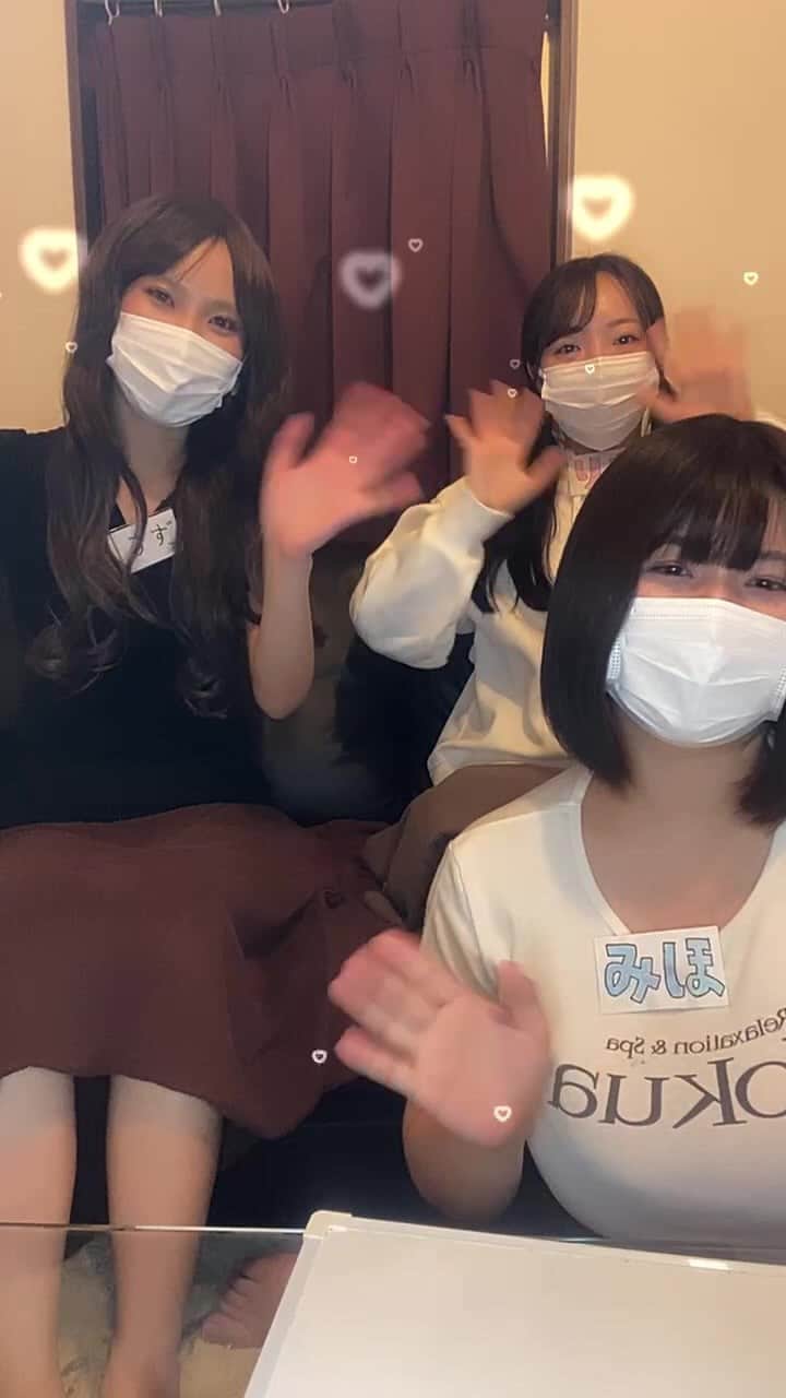 Relaxation & Spa Kokuaのインスタグラム：「ご視聴ありがとうございました☆  すず、りさ、みほの個人アカウント タグ付けしてあります🎀 気になった方はぜひ見に行って下さいね😍」