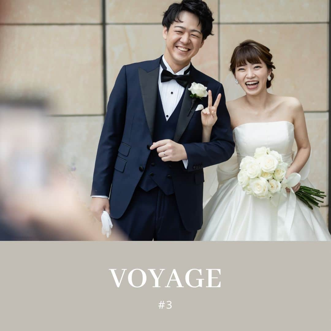 シャングリ・ラ ホテル 東京 ヘブンリーウエディングのインスタグラム：「@grandhyatttokyo_wedding VOYAGE 3 ———————————————  ゲストを前に溢れ出る おふたりのリラックスした笑顔  ——————————————— 📸 @laviefactory @tokyo_laviephotography @tetsu_bridalphotographer 💐@uiflorist 💄@sashu.armonia  👗@hatsuko_endo  #グランドハイアット東京 #グランドハイアット東京ウェディング #グラハイ花嫁 #grandhyatttokyowedding」